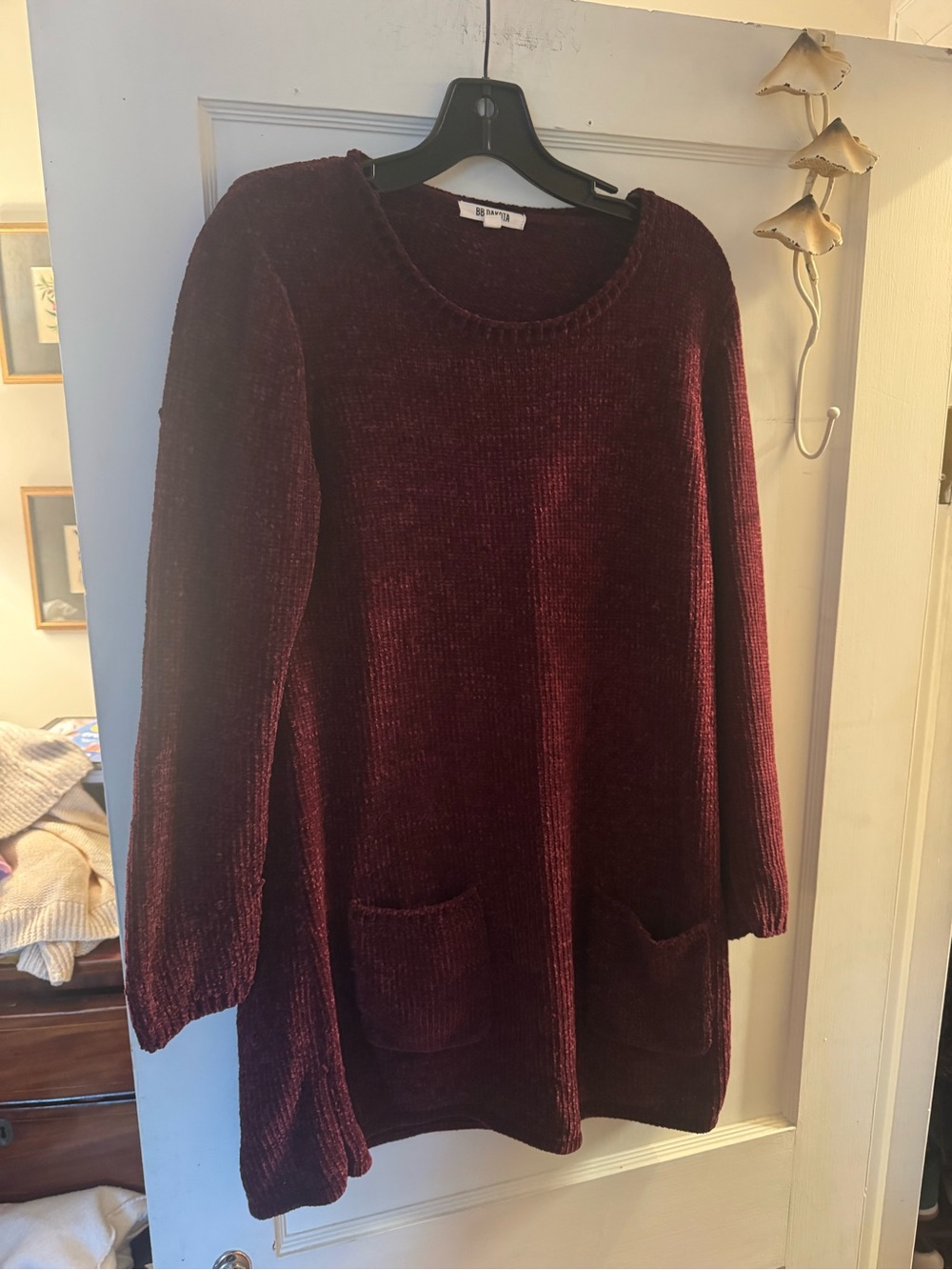 Women’s Chenille Tunic with pockets ~L